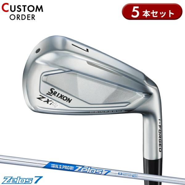 カスタム ダンロップ スリクソン ZXi4 アイアンセット 5本組 NSプロ ゼロス7 スチールシャ...