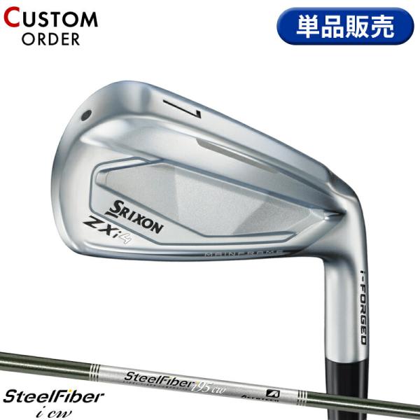 カスタム ダンロップ スリクソン ZXi4 単品アイアン スチールファイバー i cw カーボンシャ...