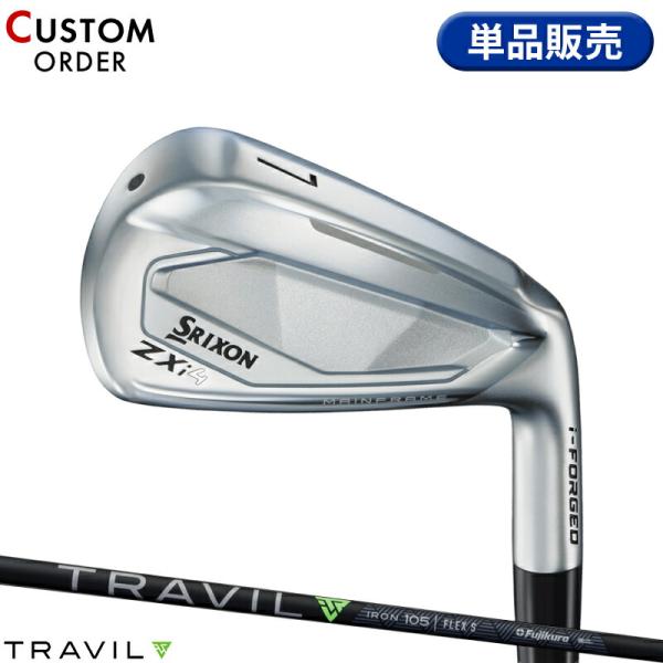 カスタム ダンロップ スリクソン ZXi4 単品アイアン フジクラ トラヴィル カーボンシャフト S...