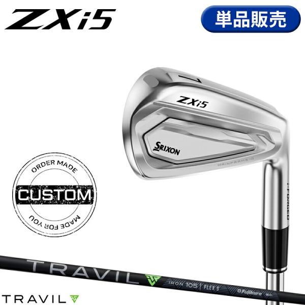 【受注生産】【正規品】 右打用 ダンロップ スリクソン ZXi5 単品アイアン フジクラ トラビル ...