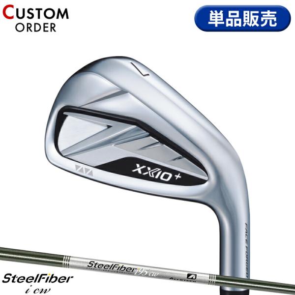 カスタム 右打用 ダンロップ ゼクシオ14 プラス 単品アイアン スチールファイバー i cw カー...