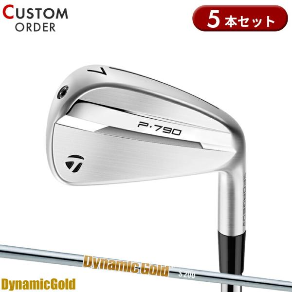 カスタム テーラーメイド P790 アイアンセット 5本組 ダイナミックゴールド HT スチールシャ...