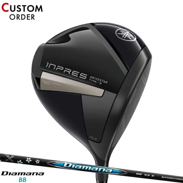 カスタム ヤマハ インプレス ドライブスター タイプS ドライバー 三菱 ディアマナ BB カーボン...
