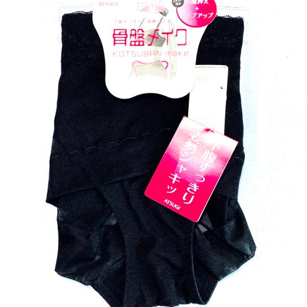 Atsugi骨盤メイク　黒　M　L　クロスショーツ　ヒップアップショーツ　ガードル　美尻　  クリッ...