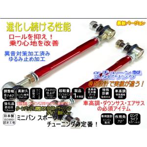 ブロン 様　40系アルファード用スタビライザー ダブルロック 40系 アルファード 調整式 スタビリンク スタビライザーリンク レッド