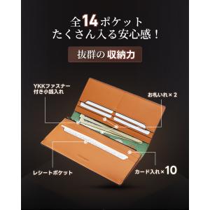財布 メンズ 長財布 本革 栃木レザー 大容量...の詳細画像5