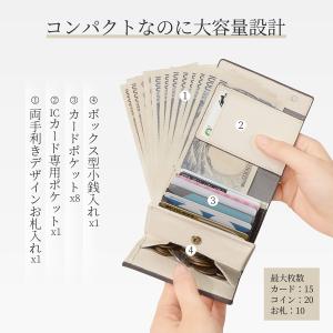 財布 レディース 二つ折り 本革 コンパクト ...の詳細画像3