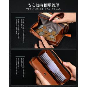財布 メンズ 長財布 本革 牛革 大容量 ボッ...の詳細画像3
