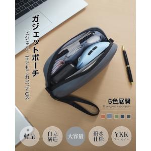 Modiko ガジェットポーチ 大容量 自立 ...の詳細画像1