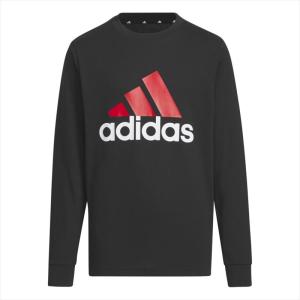 [adidas]アディダス キッズ U ESS BL ロングスリーブTシャツ (JSY47)(IS5190) ブラック[取寄商品]｜auc-aspo