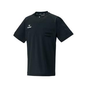 [hummel]ヒュンメル 半袖レフリーシャツ (HAK3004)(90) ブラック[取寄商品]｜auc-aspo
