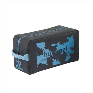 [hummel]ヒュンメル 抗菌・デオドラント シューズケース (HFB7140)(9070) ブラック×ネイビー[取寄商品]｜auc-aspo