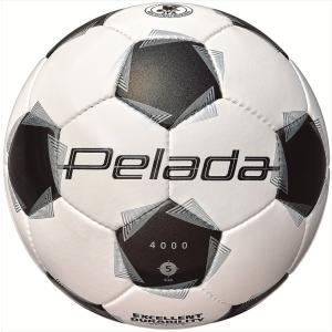 [molten]モルテン サッカーボール検定5号球 ペレーダ4000 (F5K4000) ホワイト×メタリックブラック[取寄商品]｜auc-aspo