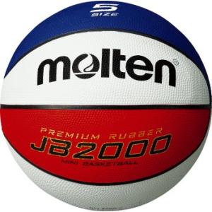 [molten]モルテン ゴムバスケットボール5号球 JB2000 (B5C2000-C) 赤×青×...