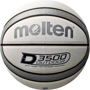 [molten]モルテン 外用バスケットボール7号球 D3500 (B7D3500-WS) ホワイト×シルバー[取寄商品]