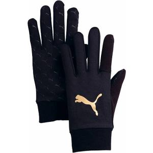 [PUMA]プーマ Field Player Glove J (041302)(01)ブラック/チーム ゴールド[取寄商品]｜auc-aspo