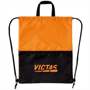 【1点までメール便可】 [VICTAS]ヴィクタス 卓球バッグ プレイロゴジムサック (682102)(2000) オレンジ[取寄商品]｜auc-aspo