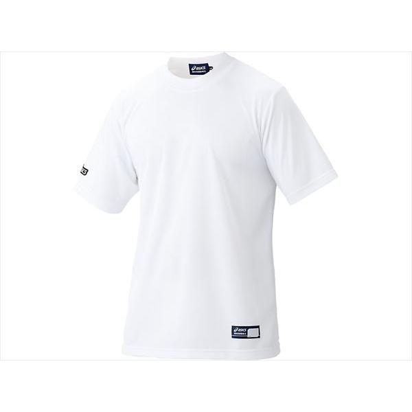 [asics]アシックス ベースボールTシャツ (BAT004)(01)ホワイト[取寄商品]