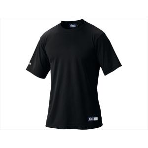 [asics]アシックス ベースボールTシャツ (BAT004)(90)ブラック[取寄商品]｜auc-aspo