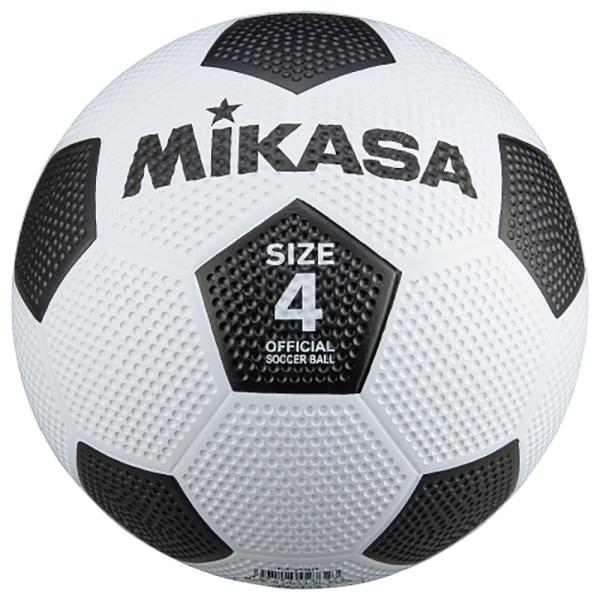 [MIKASA]ミカサ ジュニアゴムサッカーボール4号 (F4-WBK)[取寄商品]