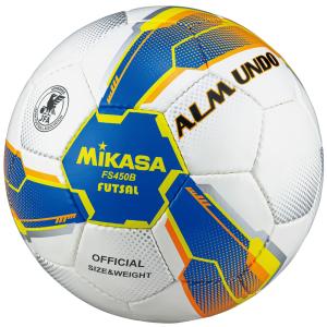 [MIKASA]ミカサ フットサルボール検定4号球 (FS450B-BLY) ブルー/イエロー[取寄商品]