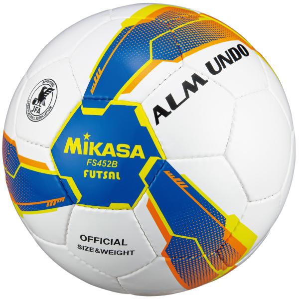 [MIKASA]ミカサ フットサルボール検定4号球 (FS452B-BLY) ブルー/イエロー[取寄...