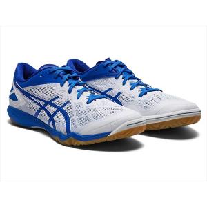 [asics]アシックス 男女兼用 卓球シューズ アタック ドミネート FF 2 (1073A010)(100) ホワイト/エレクトリックブルー