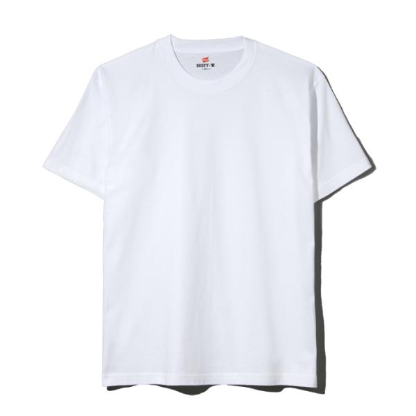 [Hanes]ヘインズ 【2枚組】BEEFY半袖Tシャツ (H5180-2)(010)ホワイト