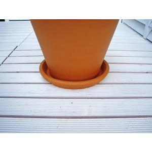 直輸入だから低価格 イタリア製 テラコッタ ポットソーサー 13cm 受け皿 ピアット 植木鉢用 受皿 鉢皿 鉢受皿 陶器製 素焼き デローマ社 93028