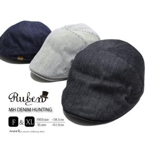 ハンチング メンズ 帽子 大きいサイズ デニム メンズ帽子