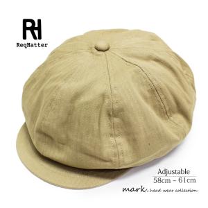 キャスケット ハンチング メンズ 帽子 大きいサイズ対応 ゴルフ メンズ帽子 綿 コットン ヘリンボーン ビッグキャスケット レックハッター ReqHatter｜auc-mark