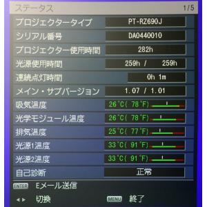 Panasonic PT-RZ690JLW 業...の詳細画像1