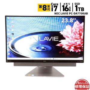 液晶一体型 NEC PC-DA770KAB 第8世代 Core i7 8550U 16GB SSD1000GB ブルーレイ Windows11 Webカメラ Bluetooth 3ヶ月保証 中古 wd2807