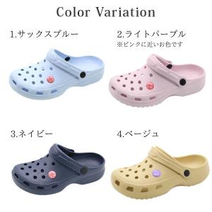 サンダル レディース 靴 クロッグ 黒 ブラッ...の詳細画像5