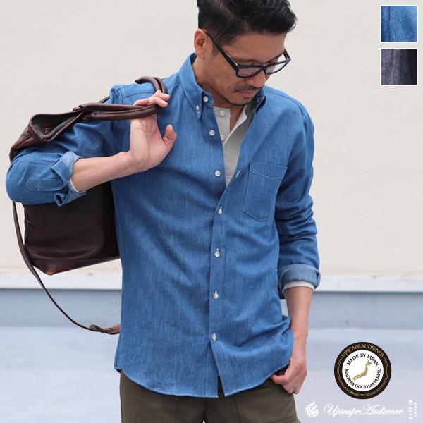 【RE PRICE / 価格改定】オーディエンス Audience ナローカラーシャツ ボタンダウン...