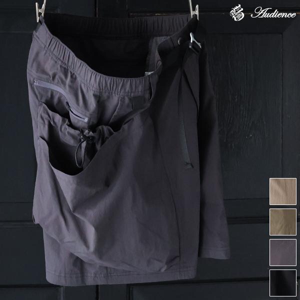 オーディエンス Audience ビックポケット カーゴ イージーショーツ 綿ナイロンキャンバス サ...