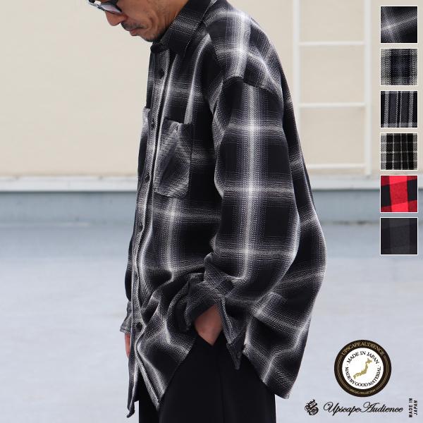 オーディエンス Audience レギュラーカラーシャツ ヘビーツイル ヴィンテージチェック柄 ボク...