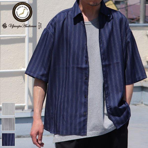 オーディエンス Audience レギュラーカラーシャツ ストライプシャツ Reflax LINON...