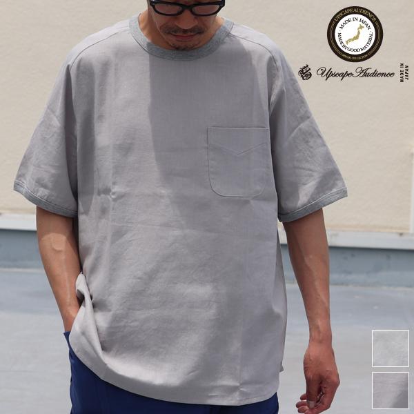 オーディエンス Audience 布帛TEEシャツ ハーフスリーブTEEシャツ サドルショルダー ポ...