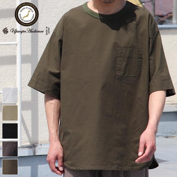 オーディエンス Audience グラスポケットシャツ ハーフスリーブシャツ コットンシーチング 日...