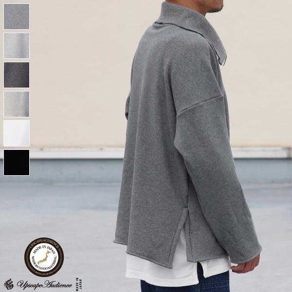 オーディエンス Audience  サイドスリット ハーフジップ プルオーバー長袖 ボンバーヒート ...