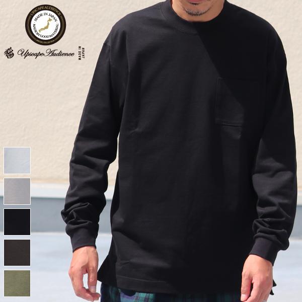 オーディエンス Audience グラスポケ付きクルーネック テーパード 長袖Tee MVS天竺 V...