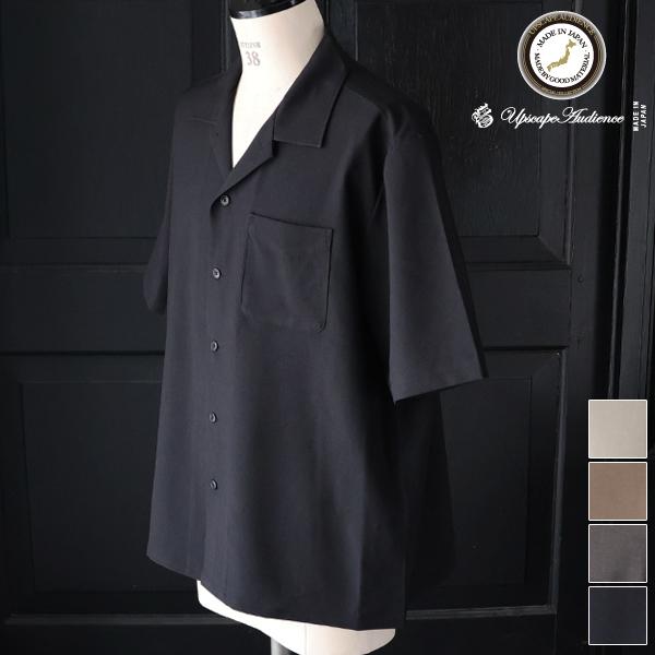 オーディエンス Audience オープンカラー ハーフスリ ーブシャツ NaturemierTM ...