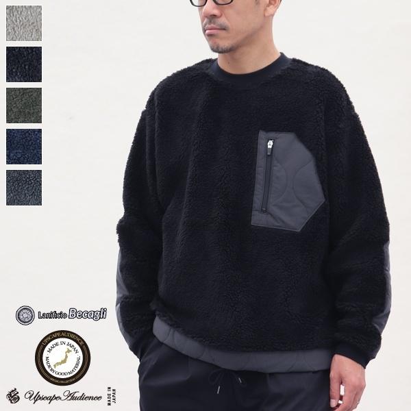 オーディエンス Audience トスカーナボア クルーネックプルオーバージャケット Lanific...