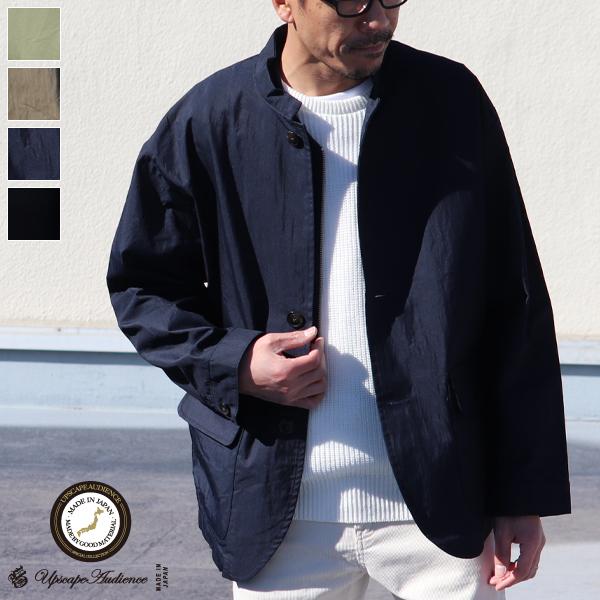 オーディエンス Audience ミリタリースタンドジャケット グリストーンW 綿ナイロン高密度ギャ...