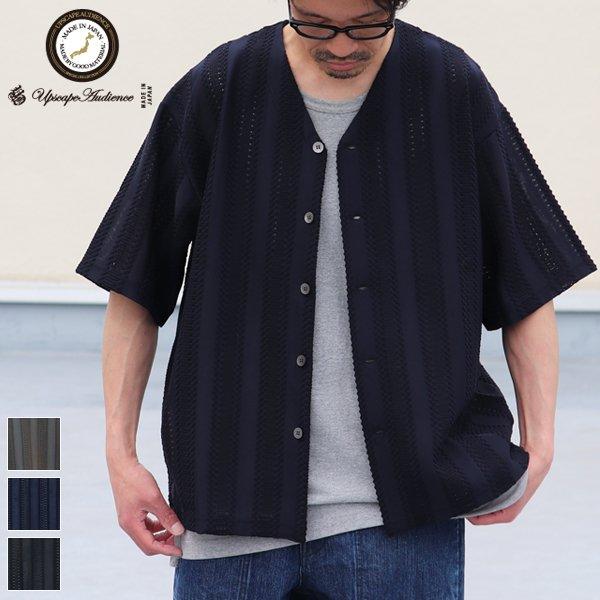 オーディエンス Audience ベースボール ハーフスリーブ カーディガン ラッセル レース 日本...