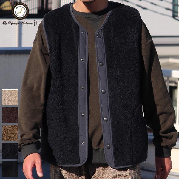 オーディエンス Audience トスカーナボア スナップベスト Lanificio Becagli...