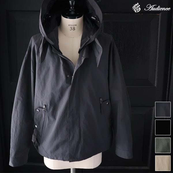 オーディエンス Audience M-65 ショート モッズコート 綿ナイロン 高密度ポプリン 脱着...