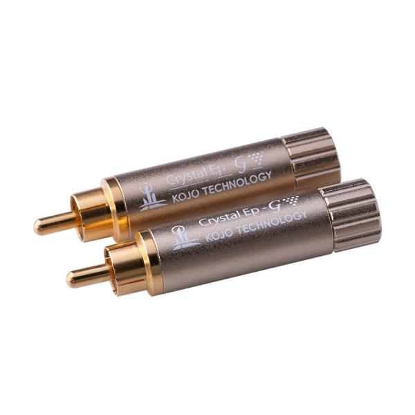 KOJO（光城精工） - Crystal EpR-G×2（2本セット/RCAプラグ型仮想アース・グラ...