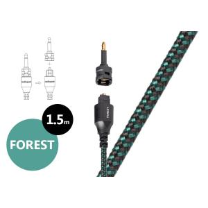 audioquest - OPT3 Forest/1.5m（光デジタルケーブル・Toslink-Toslink・Mini-Tos変換アダプター1個同梱）【在庫有り即納】｜audio-ippinkan
